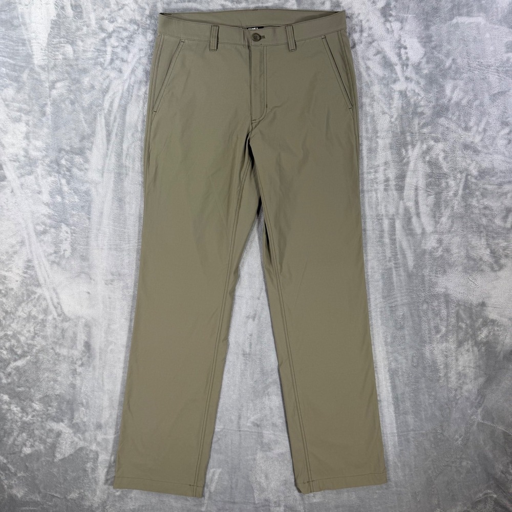 Eddie Bauer Guide Pro Hiking Pants Mens 32x34 Khaki Green Outdoor Stretch